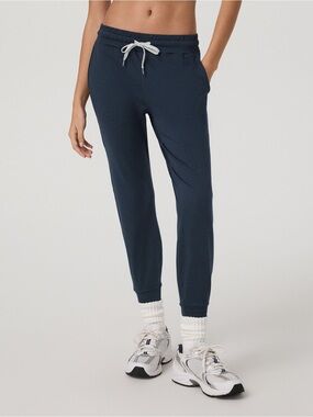 Vuori Midnight Heather Mid Rise Performance Jogger Sweatpants Lounge Athleisure